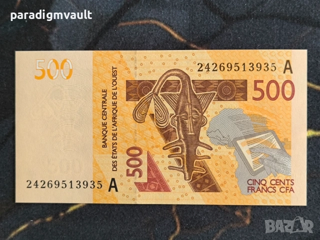 Банкнота - Кот д'Ивоар - 500 франка UNC | 2012г., снимка 2 - Нумизматика и бонистика - 53817230