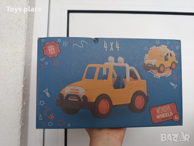 НОВ Джип  Battat Wonder Wheels - 4 x 4, жълт, снимка 5 - Коли, камиони, мотори, писти - 51858639
