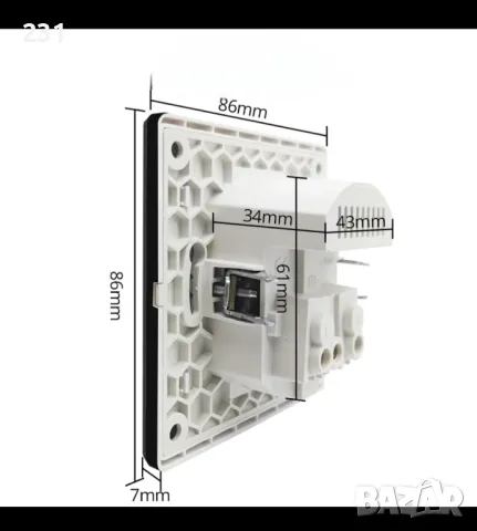 Електрически контакт с USB и Type C портове, снимка 6 - Друга електроника - 47840630