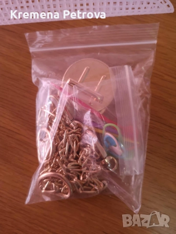 Нов Комплект за плетене на чанти DIY-Пластмасова платнена торбичка, верижка,ключалка,каишка,игли,мар, снимка 4 - Чанти - 52461899