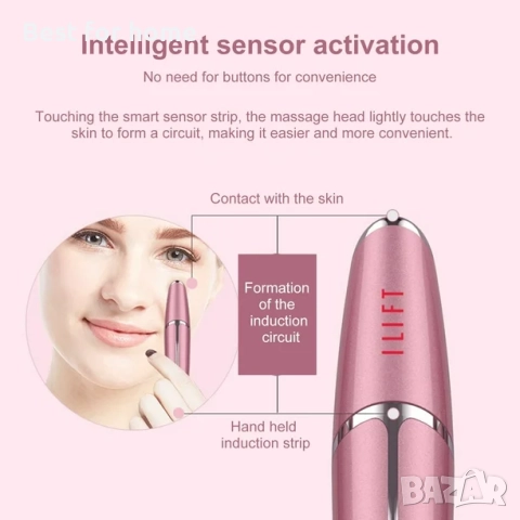 ILIFT IF-1202 Масажор за очи от цинкова сплав с 12 000 VPM и термотерапия , снимка 4 - Други - 51665190