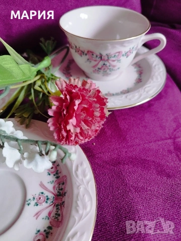 Немски комплект чаши за кафе/чай Scherzer Bavaria, снимка 9 - Сервизи - 53694661