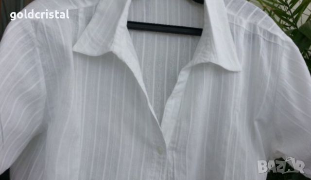 дамска риза бяла памук , снимка 9 - Ризи - 11045987