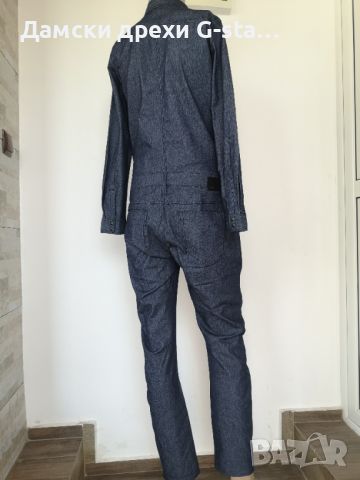 Дамски гащеризон G-Star RAW®TACOMA SLIM JUMPSUIT WMN LS  RAW DENIM  M; 101, снимка 6 - Гащеризони - 46289748