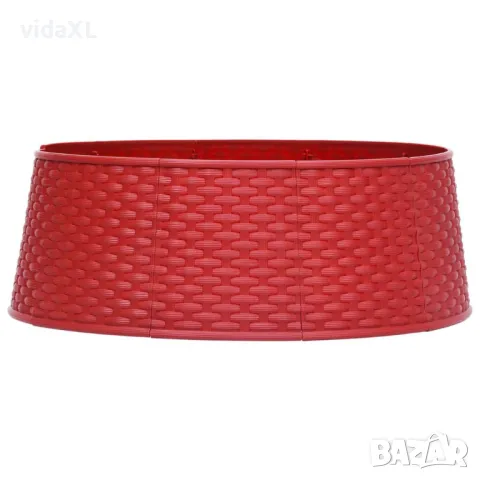 vidaXL Пола за коледна елха, червена, Ø65x19,5 см（SKU:331301）, снимка 1 - Декорация за дома - 48716479