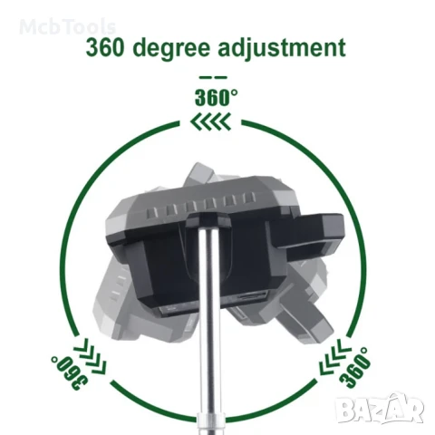 Мощна акумулаторна работна лампа – телескопична, снимка 4 - Други инструменти - 50795248