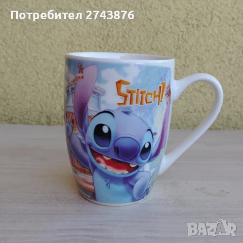 Детска порцеланова чаша с анимационни герой на Дисни - Stitch, снимка 6 - Чаши - 50824629