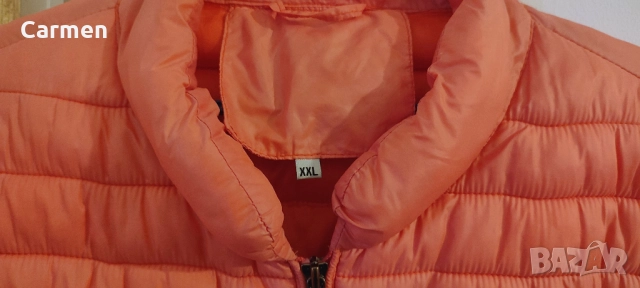 Дамско шушляково яке - цвят сьомга, снимка 11 - Якета - 52429091