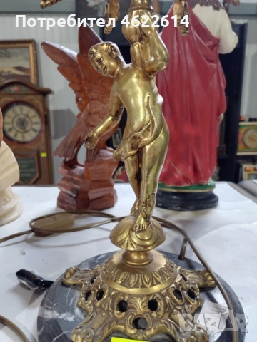 МНОГО КРАСИВА БАРОКОВА ЛАМПА , снимка 2 - Колекции - 53629295