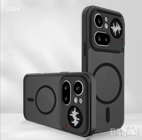 Nothing phone 4A,4A pro ударо-устойчив кейс с безжично зареждане Magsafe