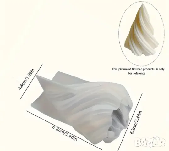 Молд елха 3 размера, снимка 5 - Форми - 50238451