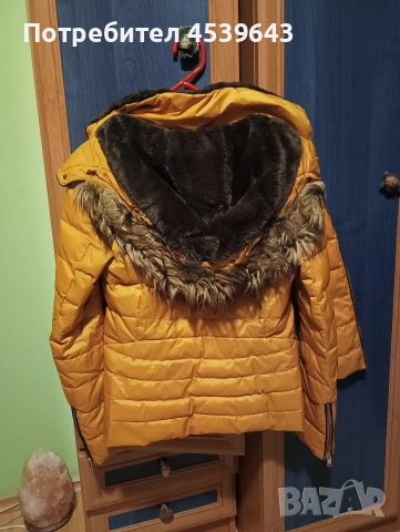 Зимно дамско яке с топла вата и качулка на ZARA , снимка 3 - Якета - 52859310