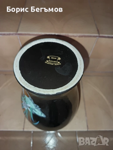 Италианска порцеланова ваза, снимка 4 - Вази - 53754940