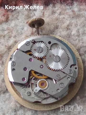 Механизъм с циферблат от стар ръчен часовник 27567, снимка 8 - Мъжки - 52260916