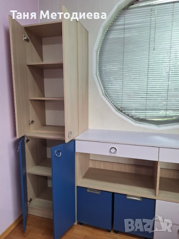 Дизайнерска секция + бюро, модулна конфигурация, отлично състояние, снимка 8 - Други - 53174491