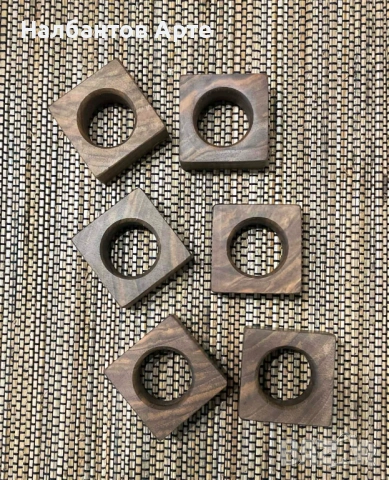 Дървени пръстени за салфетки , снимка 8 - Декорация за дома - 53859899
