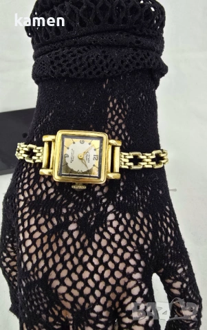 Винтидж дамски часовник EFORA - 20 микрона валцувано злато - 17 камъка, снимка 7 - Антикварни и старинни предмети - 53658747