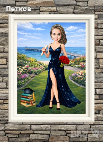 Дигитална карикатура-шарж по снимка за рожден ден, юбилей, бал или други поводи, снимка 12 - Картини - 54099260