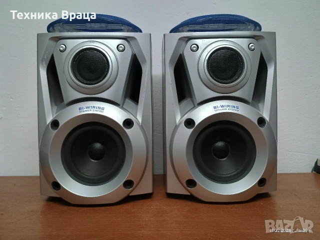 Двулентови чудесно звучащи колони от уредба Panasonic. Изпращам видео. 