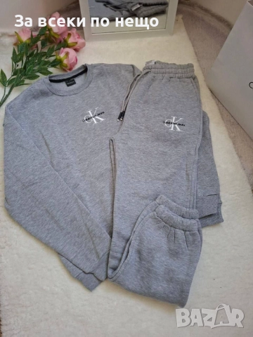 Calvin Klein Дамски Сив Спортен Комплект🔝Дамски Спортен Екип Келвин Клайн Код BS-96