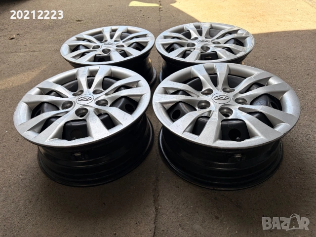 4 броя железни джанти+тасове за Hyundai IX20,Hyundai I30,Hyundai IONIQ 15, снимка 4 - Гуми и джанти - 54122136