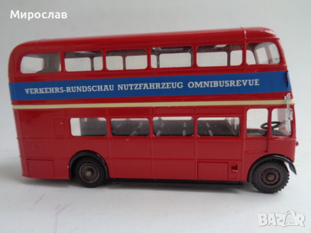 1:50 SOLIDO 1/50 Double Decker ДВУЕТАЖЕН АВТОБУС КОЛИЧКА МОДЕЛ, снимка 4 - Колекции - 45570112