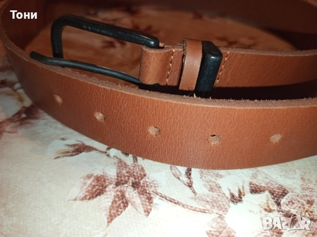 G-STAR Оригинал Нов Мъжки Колан Изцяло от Естествена Кожа с Етикет 95см. , снимка 3 - Колани - 53930945