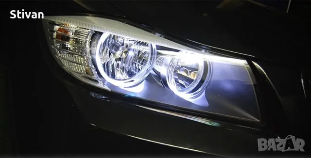 Бели LED Angel Eyes крушки за BMW E90/91, снимка 1 - Аксесоари и консумативи - 48199807