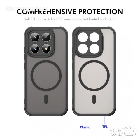 ENKAY HAT PRINCE Магнитен Калъф за Xiaomi 17 - PC+TPU, Матов, Със стъкло, Ultrasonic, 4 цвята, снимка 6 - Калъфи, кейсове - 53800489