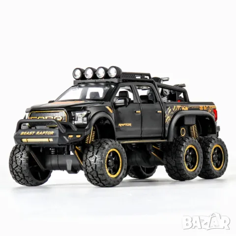 Метална кола макет 1:24 на Ford Raptor  играчка за момче, снимка 3 - Коли, камиони, мотори, писти - 48507016