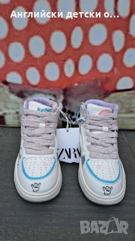 Английски детски кецове-Zara, снимка 7 - Детски обувки - 51496145