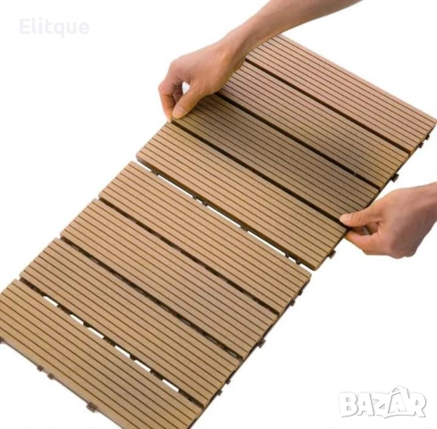 Уникално красив сглобен декинг под - 1бр, снимка 16 - Други стоки за дома - 52832132