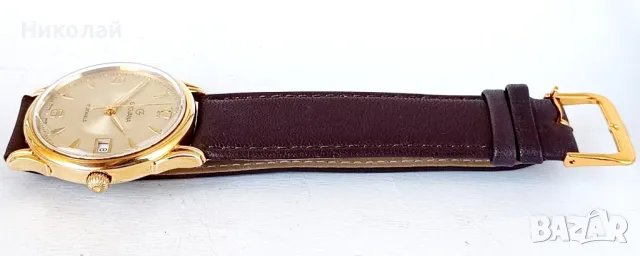 Grovana 17j - швейцарски механичен часовник с ръчно навиване , снимка 5 - Мъжки - 49411179