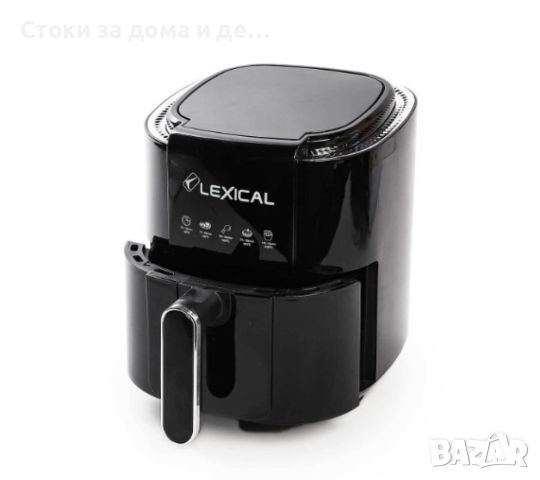 ✨Фритюрник с горещ въздух Lexical Airfryer LAF-3011-1/2 1200W 3.5L бял/черен (Н) 