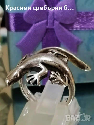 Регулируем сребърен пръстен , лесно оразмерим , снимка 6 - Пръстени - 53892463