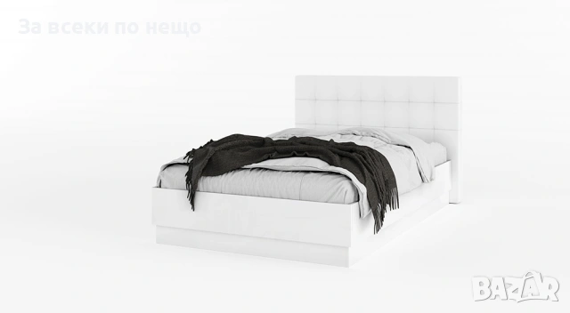 Легло с тапицирана табла АЛЯСКА 120х200см Код P2247, снимка 4 - Спални и легла - 54238456