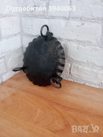 Стар пепелник от ковано желязо , снимка 7 - Антикварни и старинни предмети - 52484485