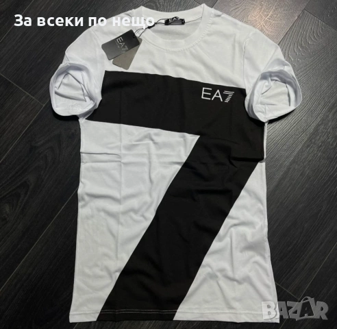 Emporio Armani Мъжка Тениска👕Мъжка Блуза С Къс Ръкав - Различни Цветове Код Bal Style6, снимка 3 - Тениски - 53641936