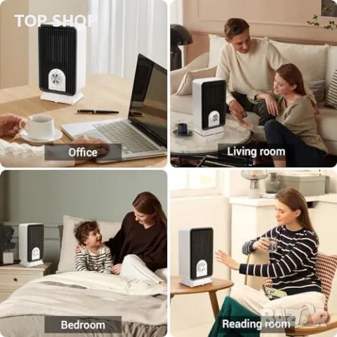 Нов Бърз и Тих Електрически Нагревател - 3 Режима 750W/1500W печка Духалка, снимка 2 - Други стоки за дома - 49956912