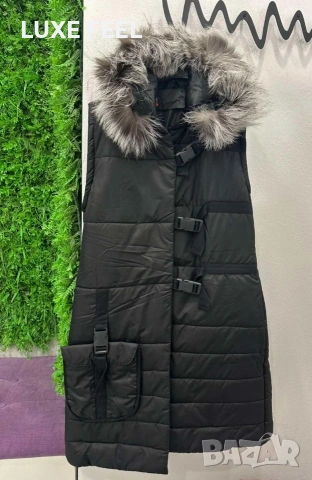 ✨Дамски Елек - Естествен Косъм , снимка 2 - Елеци - 53930011