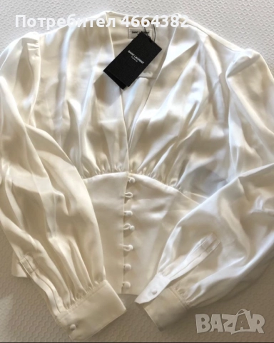 Ризка YSL от сатен, снимка 2 - Ризи - 52587654