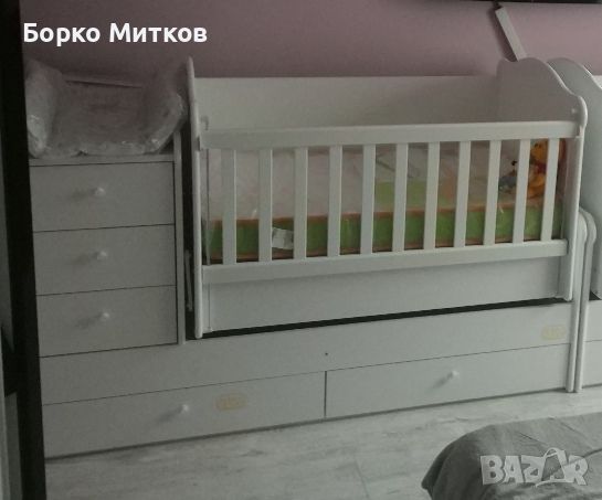 Бебешка кошара Arbor, трансформираща се в детско легло, бюро и щкафче
, снимка 2 - Кошарки - 46422925