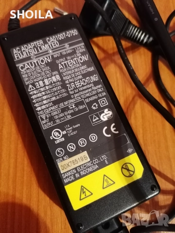 Зарядно за лаптоп Fujitsu 16v 3.36amp, снимка 3 - Кабели и адаптери - 52867621