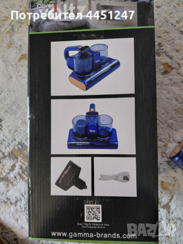 Акумулаторна прахосмукачка за почистване на акари и прах Oliver Voltz OV51003B, снимка 3 - Прахосмукачки - 54113579