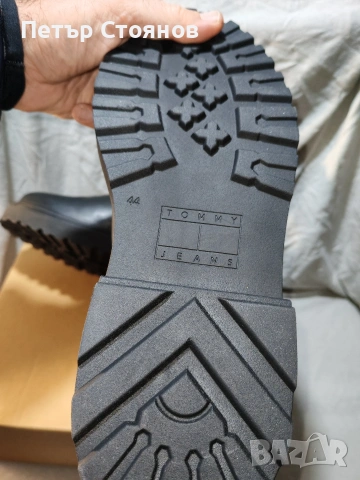 Удобни мъжки боти от естествена кожа TOMMY JEANS №44, снимка 9 - Мъжки боти - 53070823