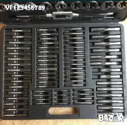 Метчици и Плашки Комплект 110 бр. М2-М18 , снимка 2 - Диамантени и режещи инструменти - 53933467