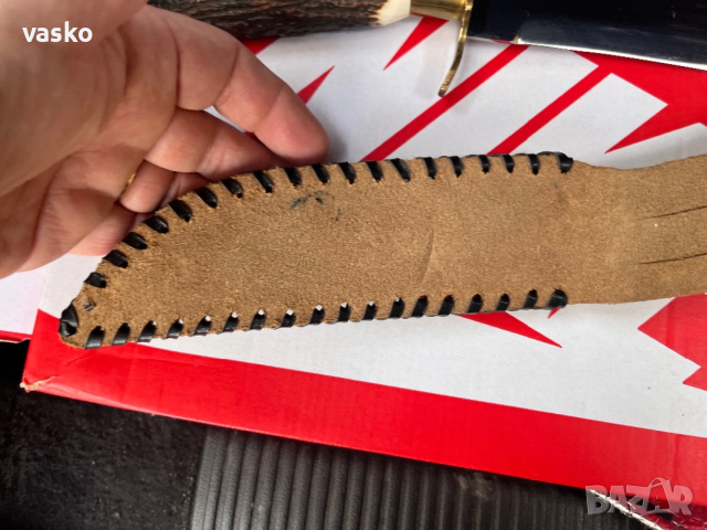 Стар Български,рог,30см,3мм, снимка 14 - Ножове - 52891026