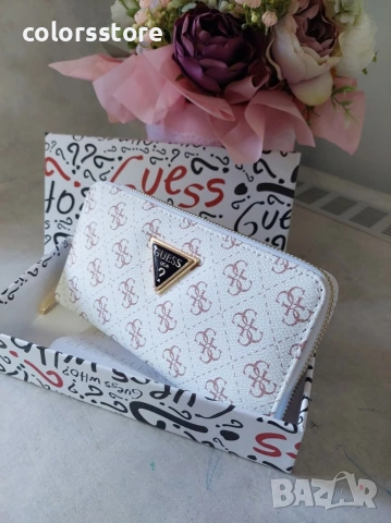 Бяло портмоне Guess/ SG55, снимка 2 - Портфейли, портмонета - 33676060