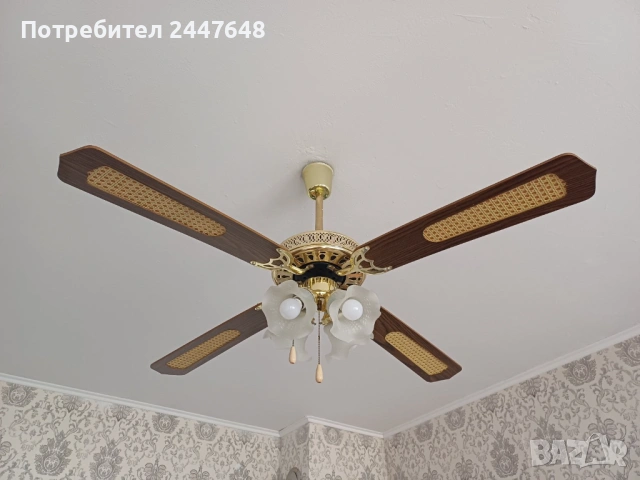 Полилей с вентилатор, снимка 2 - Полилеи - 54089869