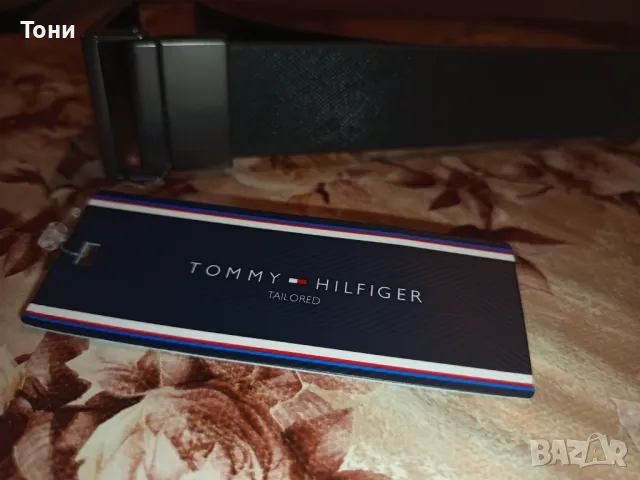 TOMMY HILFIGER ORIGINAL Оригинален Нов Двулицев Дамски Колан Изцяло Естествена Кожа с Етикет 105см., снимка 15 - Колани - 48513298